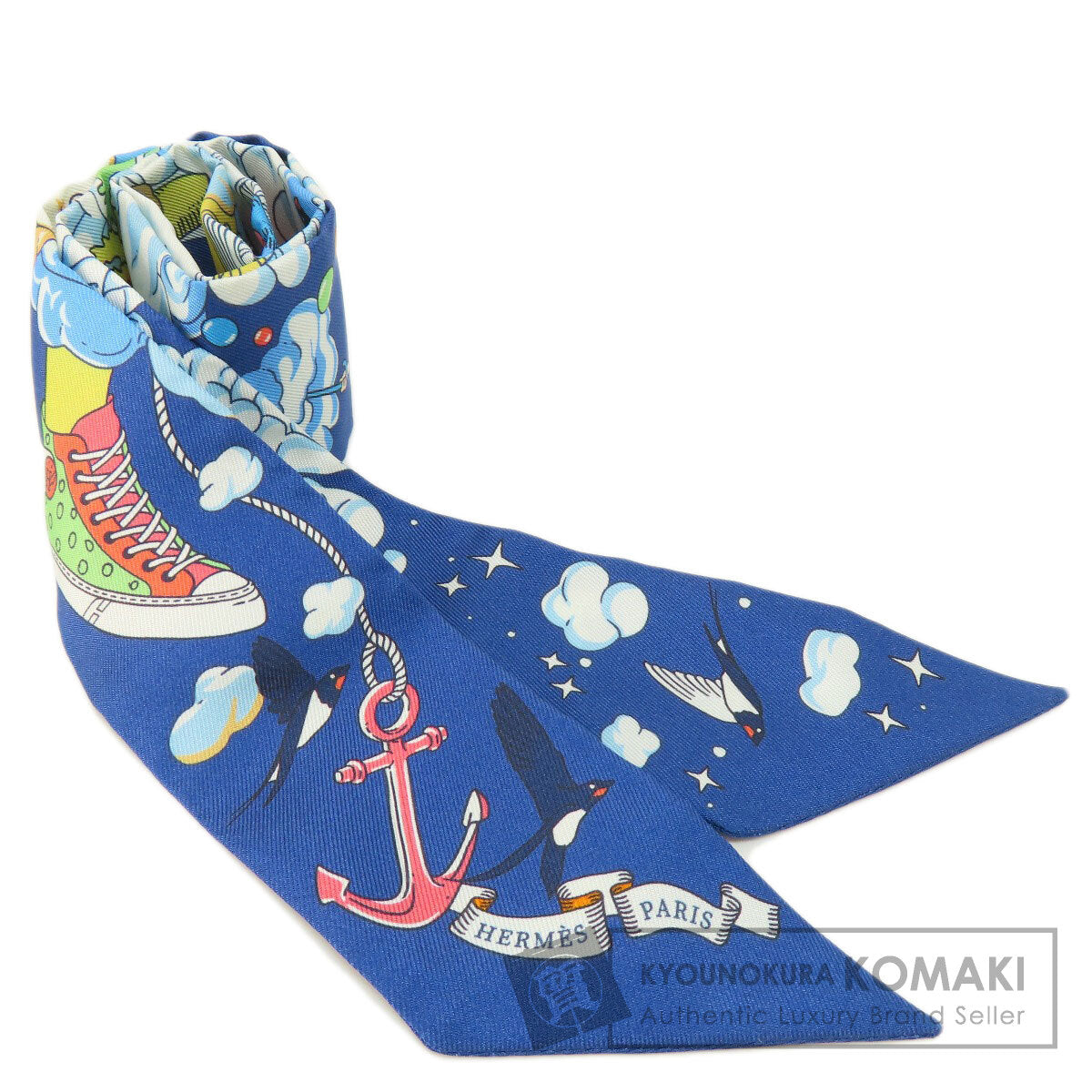 HERMES   Scarf Twilly Silk Ladies