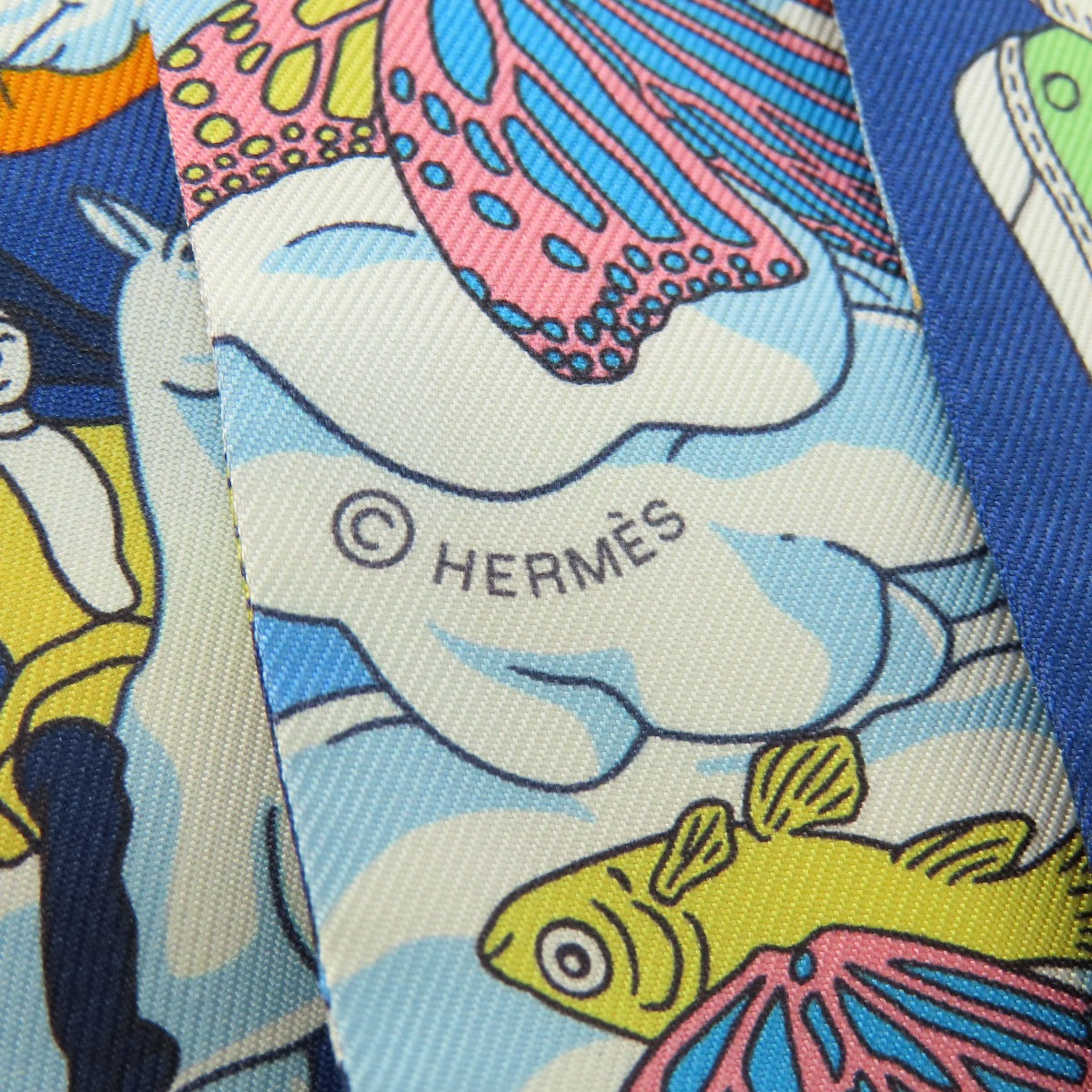 HERMES   Scarf Twilly Silk Ladies