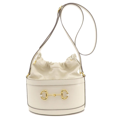 GUCCI  602118 Tote Bag Horsebit bucket bag Leather Ladies