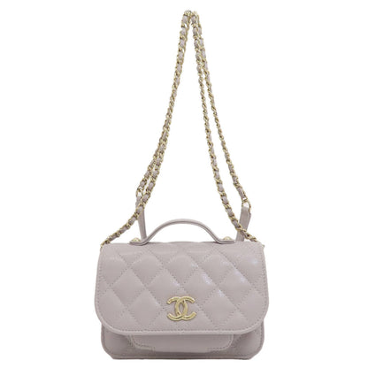 CHANEL Chain wallet Matelasse GoldHardware Long wallet (with coin pocket) Grained Calfskin Skin Ladies [Used]