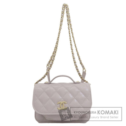 CHANEL Chain wallet Matelasse GoldHardware Long wallet (with coin pocket) Grained Calfskin Skin Ladies [Used]