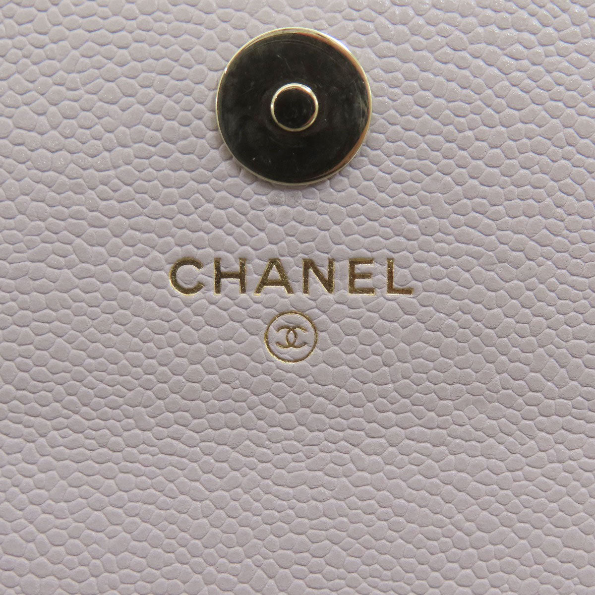 CHANEL Chain wallet Matelasse GoldHardware Long wallet (with coin pocket) Grained Calfskin Skin Ladies [Used]