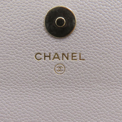 CHANEL Chain wallet Matelasse GoldHardware Long wallet (with coin pocket) Grained Calfskin Skin Ladies [Used]