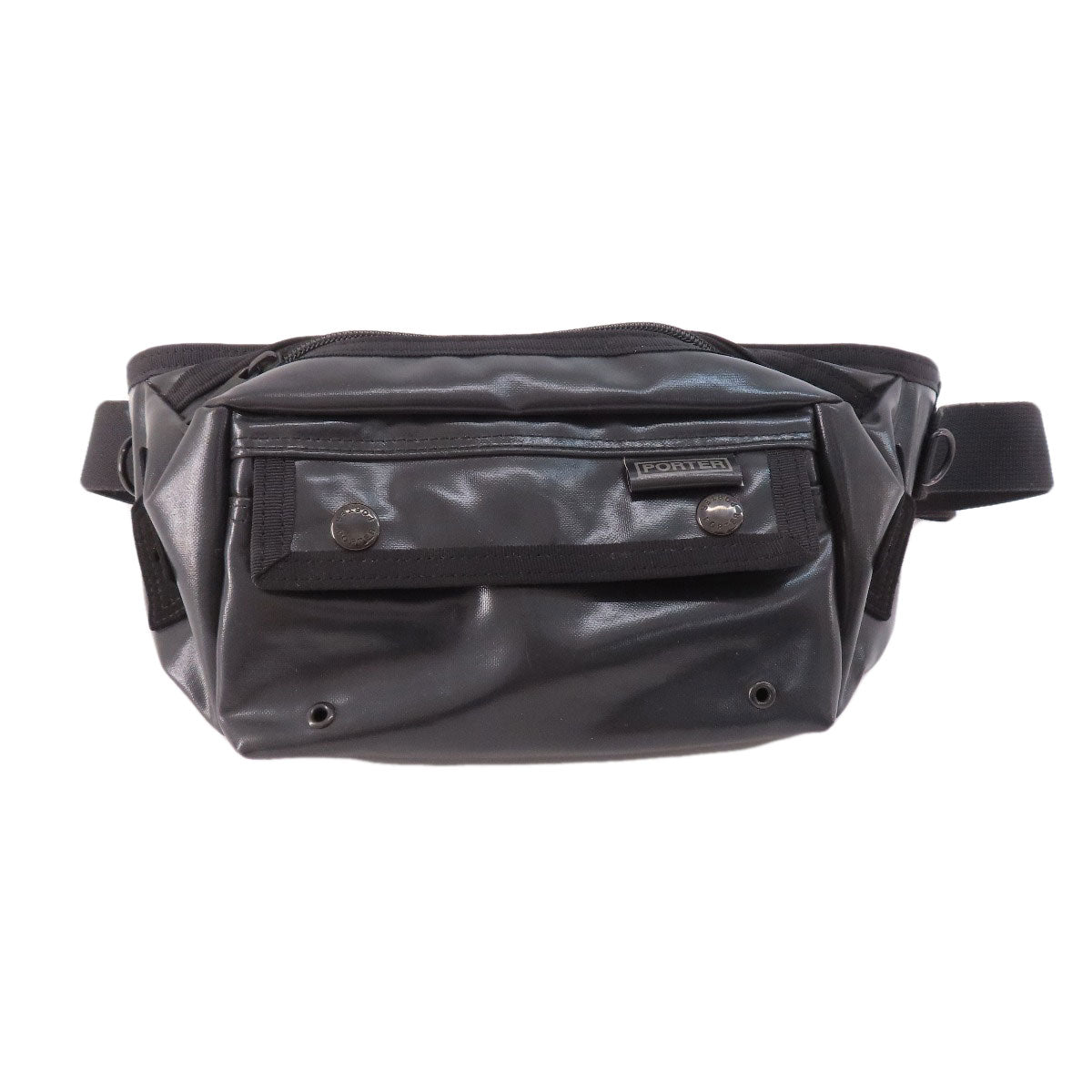 PORTER logo body bag PVC Ladies [Used]