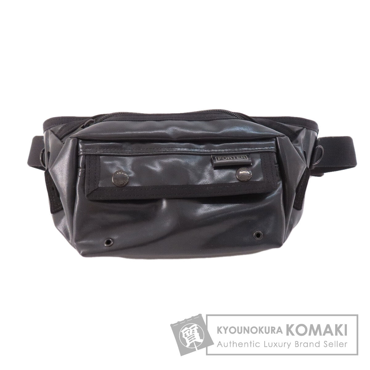 PORTER logo body bag PVC Ladies [Used]