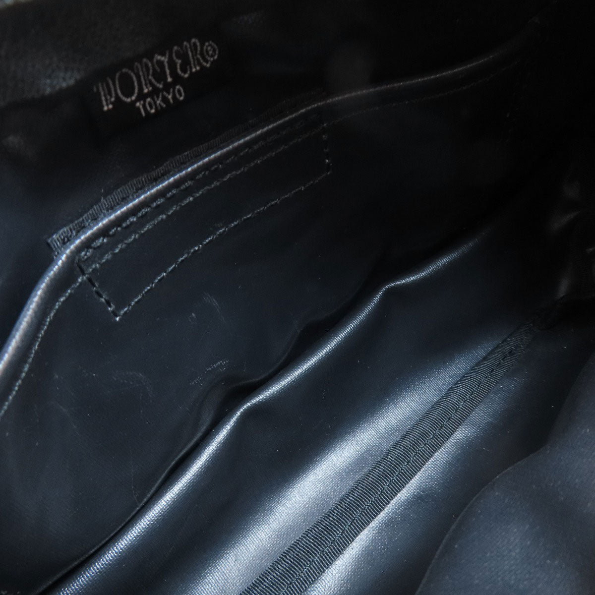 PORTER logo body bag PVC Ladies [Used]