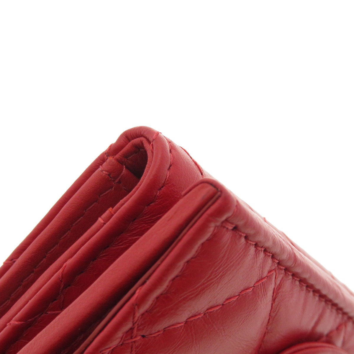 CHANEL Tri-fold compact wallet Matelasse Bifold Wallet with Coin Pocket Calf Ladies [Used]