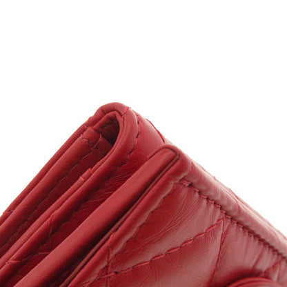 CHANEL Tri-fold compact wallet Matelasse Bifold Wallet with Coin Pocket Calf Ladies [Used]
