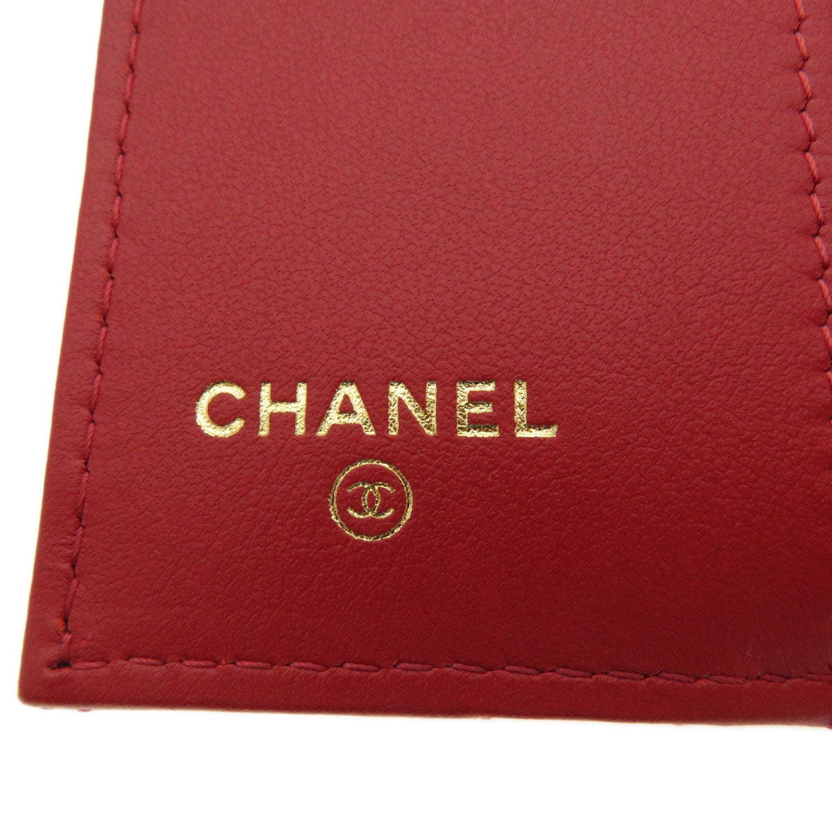 CHANEL   Bifold Wallet with Coin Pocket Tri-fold compact wallet Matelasse Calf Ladies