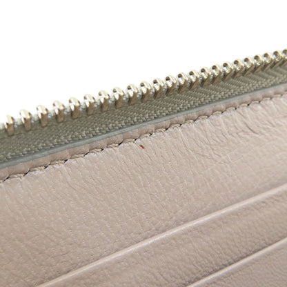 Jimmy Choo logo Long wallet (with coin pocket) Leather Ladies [Used]