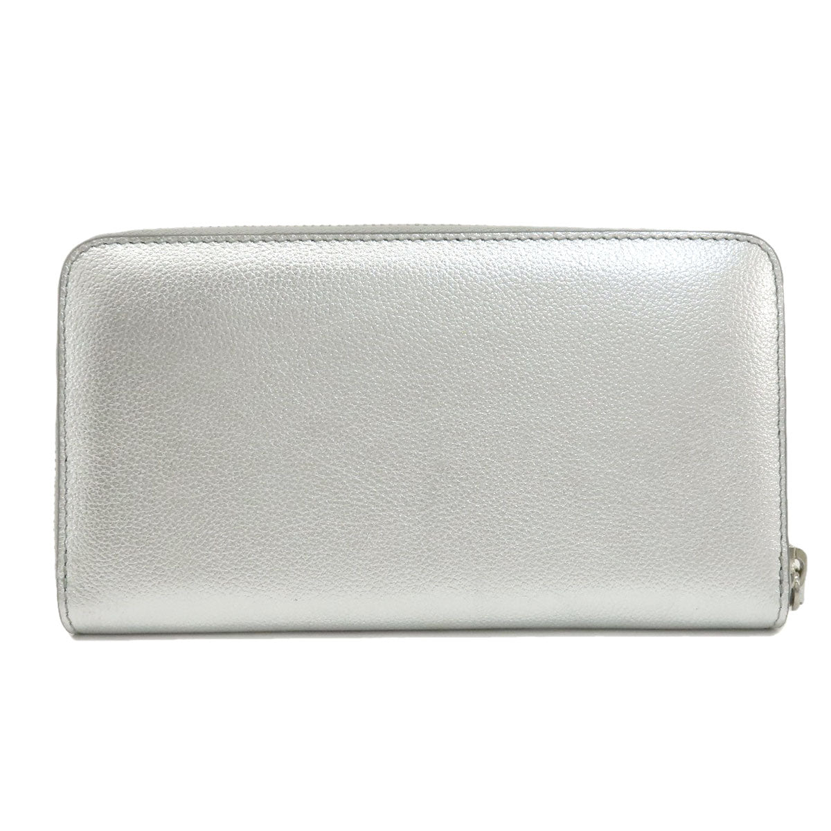 Jimmy Choo logo Long wallet (with coin pocket) Leather Ladies [Used]