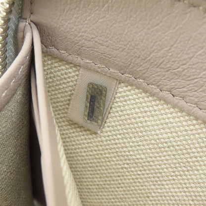 Jimmy Choo logo Long wallet (with coin pocket) Leather Ladies [Used]