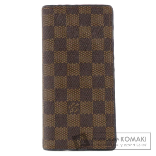 LOUIS VUITTON  N63153 Long wallet (with coin pocket) brazza portefeuille old Damier canvas Ladies