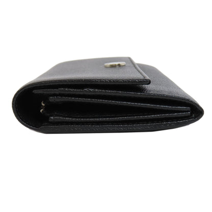 BVLGARI logo Long wallet (with coin pocket) Leather Ladies [Used]