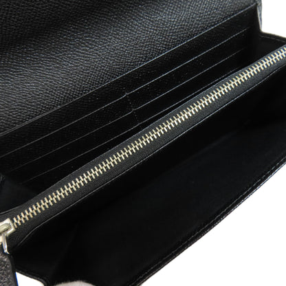 BVLGARI logo Long wallet (with coin pocket) Leather Ladies [Used]