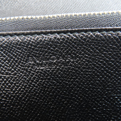 BVLGARI logo Long wallet (with coin pocket) Leather Ladies [Used]