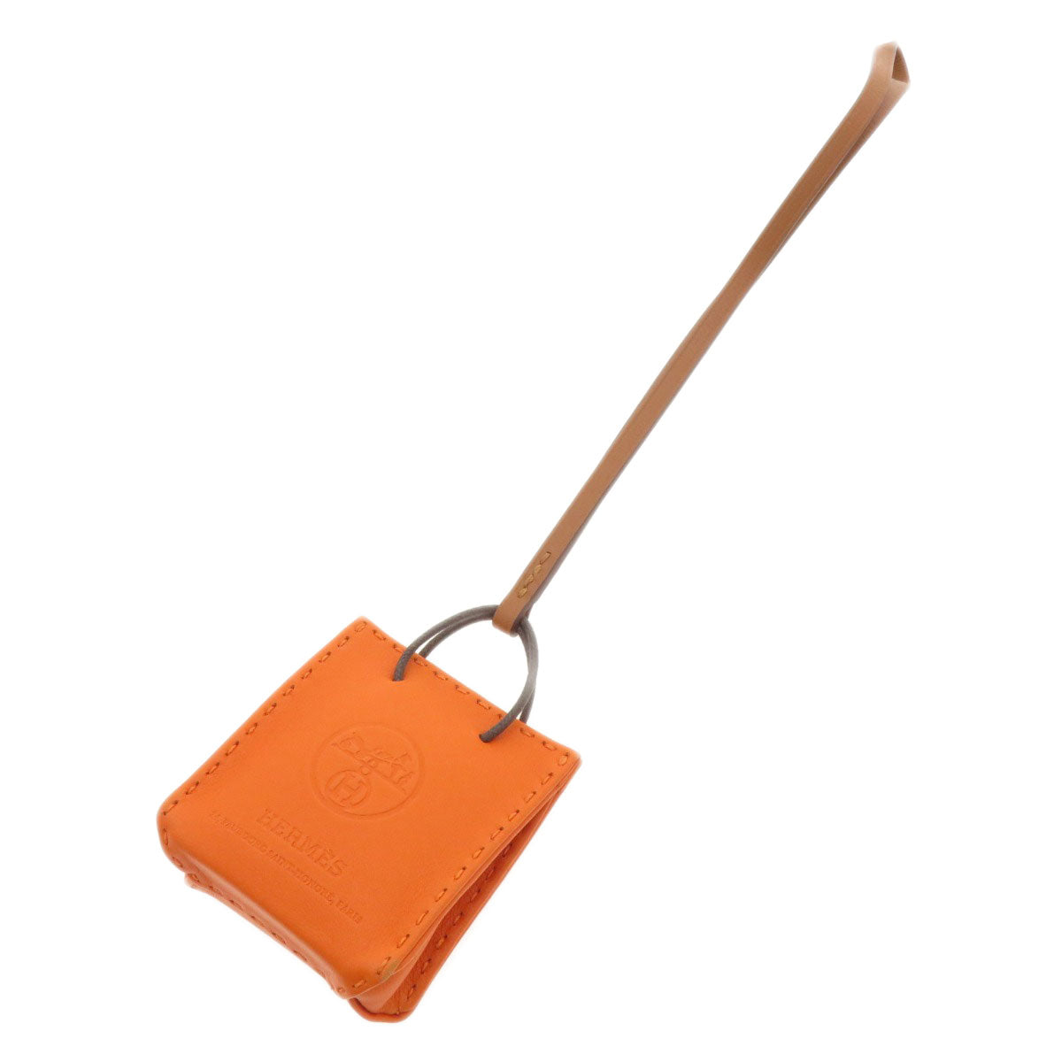 HERMES   key ring Sac Orange Who Orange Agneau Milo Ladies