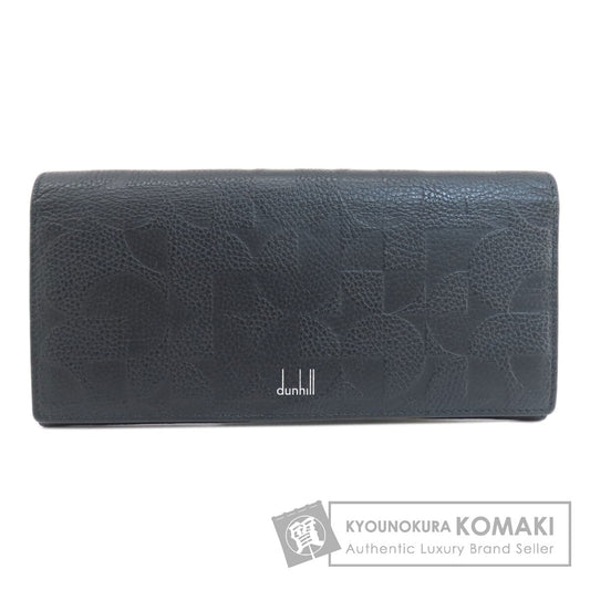 Dunhill   Long wallet (with coin pocket) logo Leather mens