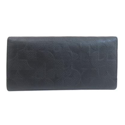 Dunhill   Long wallet (with coin pocket) logo Leather mens