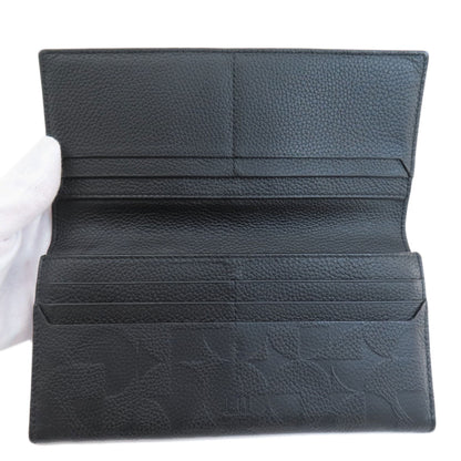 Dunhill   Long wallet (with coin pocket) logo Leather mens