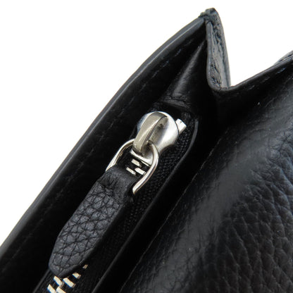 Dunhill   Long wallet (with coin pocket) logo Leather mens