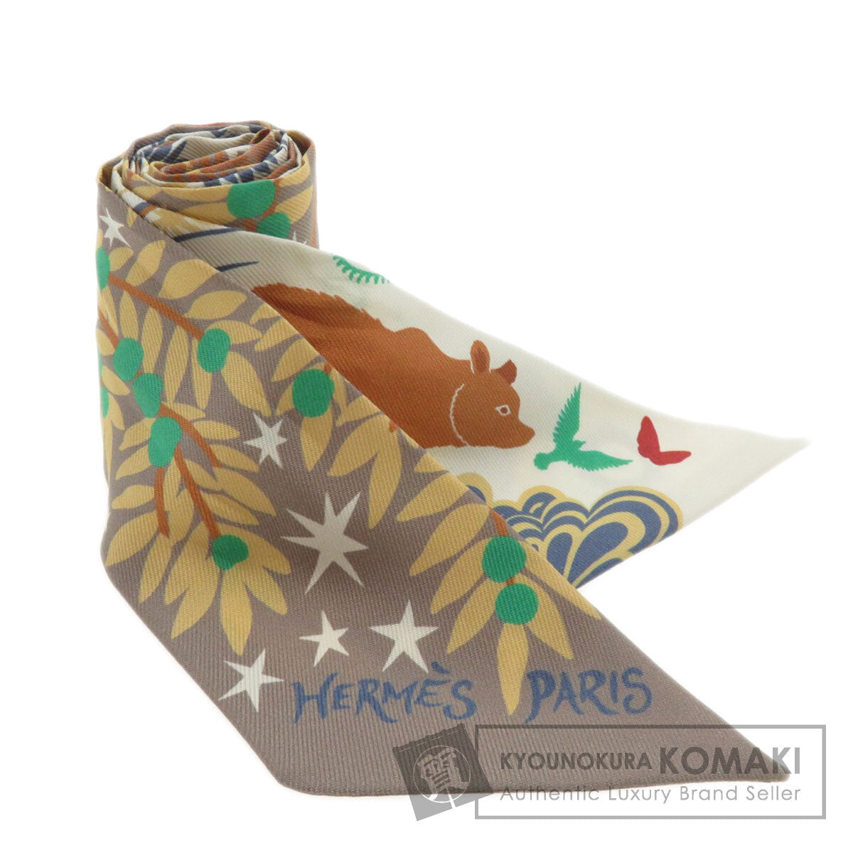 HERMES   Scarf Twilly Silk Ladies