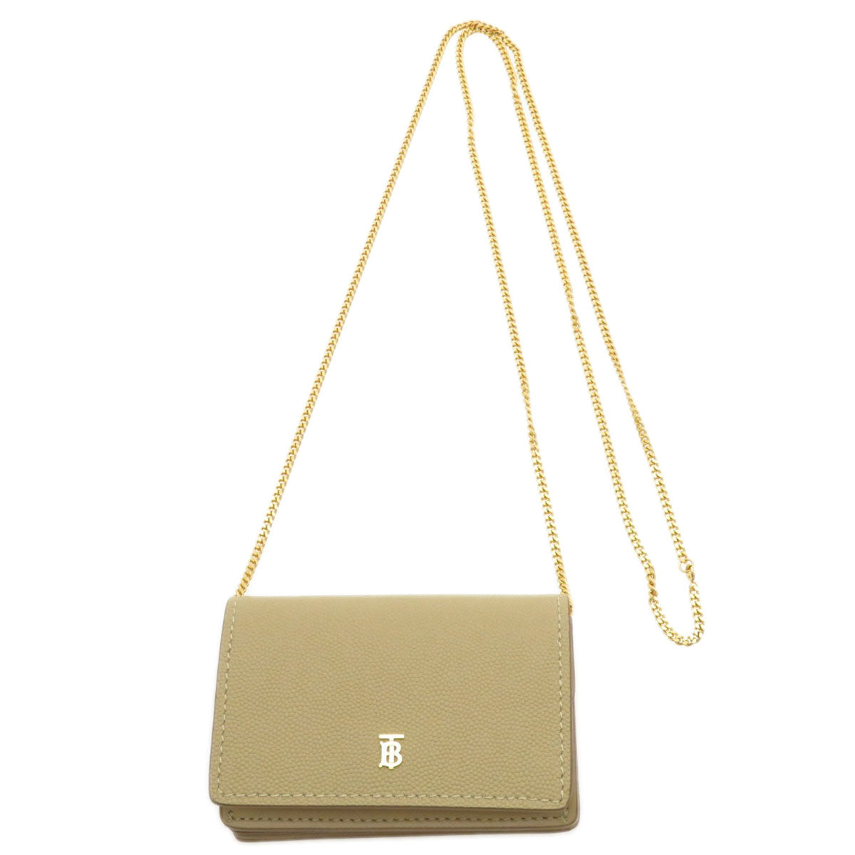 BURBERRY Coin Chain Wallet coin purse Calf Ladies [Used]