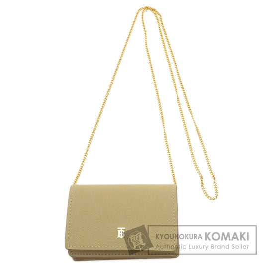 バーバリー コイン チェーンウォレット コインケース カーフ レディース 【中古】【BURBERRY】