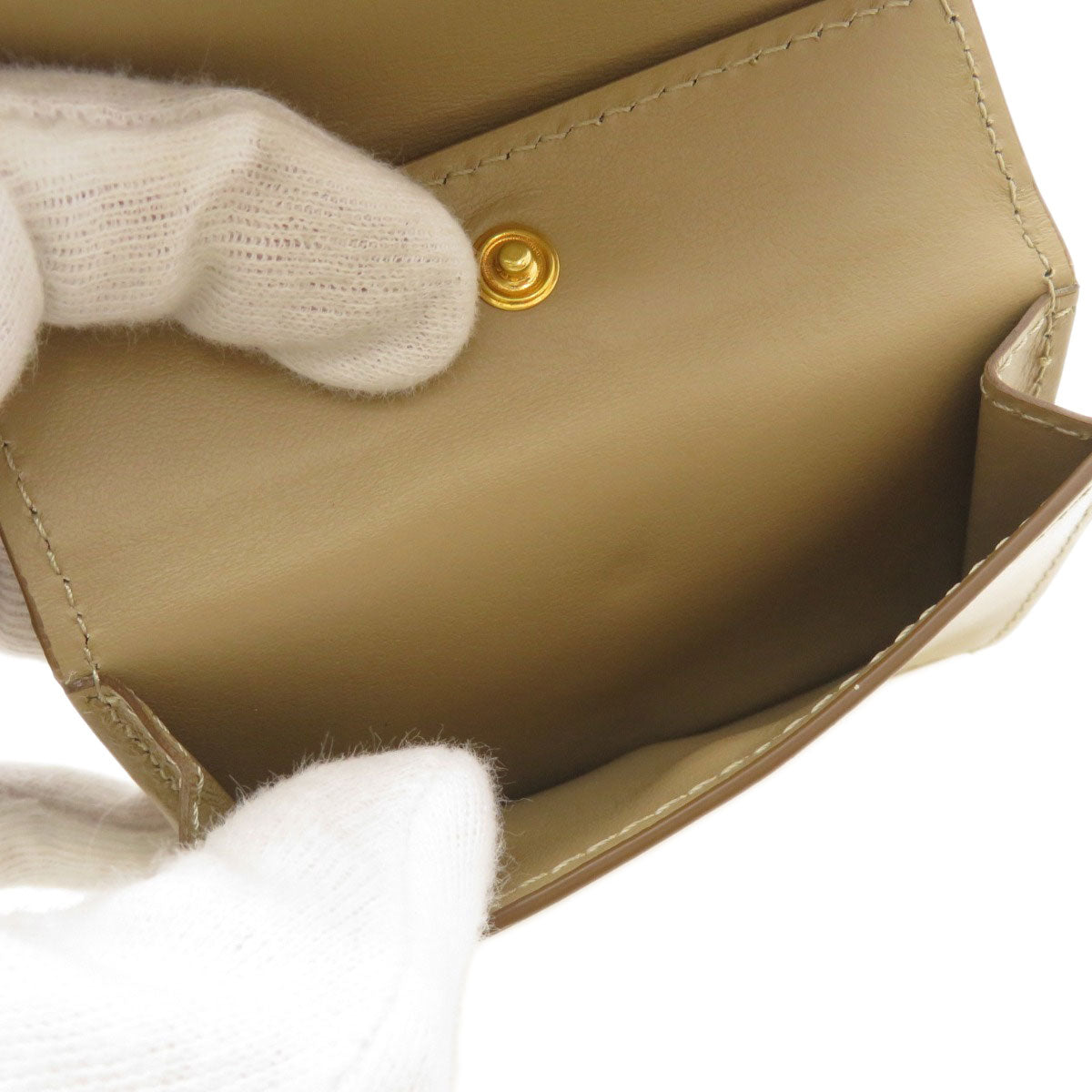 BURBERRY Coin Chain Wallet coin purse Calf Ladies [Used]