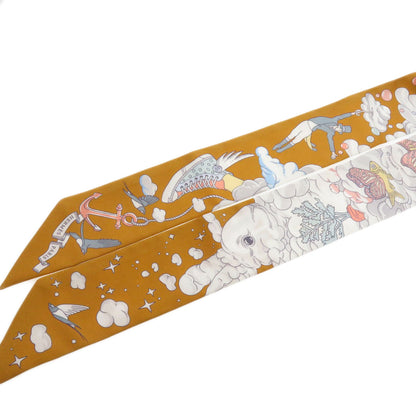 HERMES   Scarf Twilly Silk Ladies