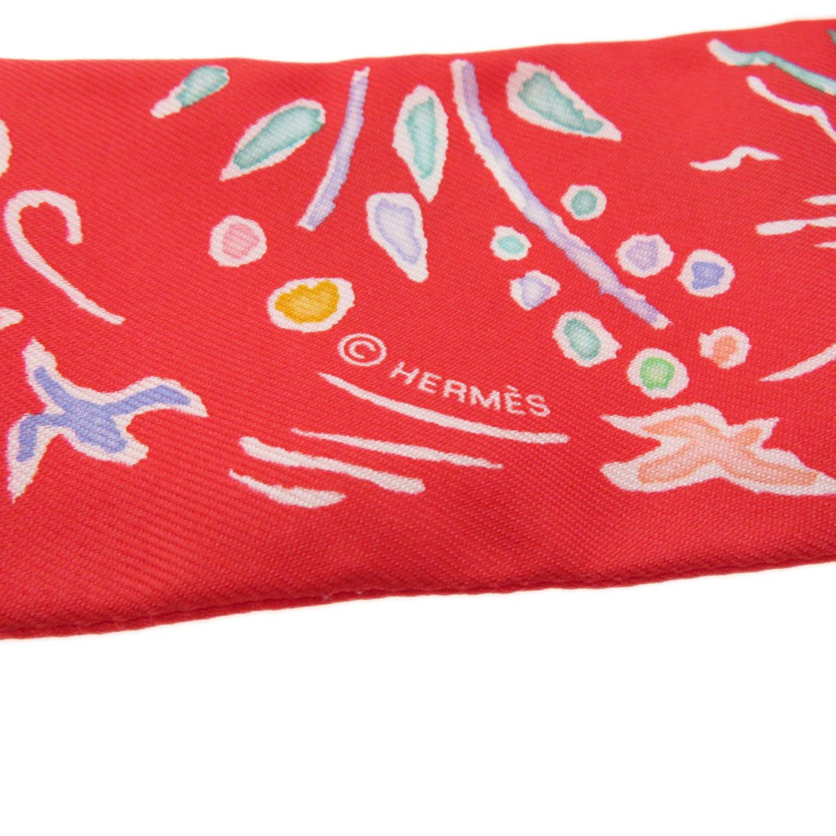 HERMES   Scarf Twilly Silk Ladies