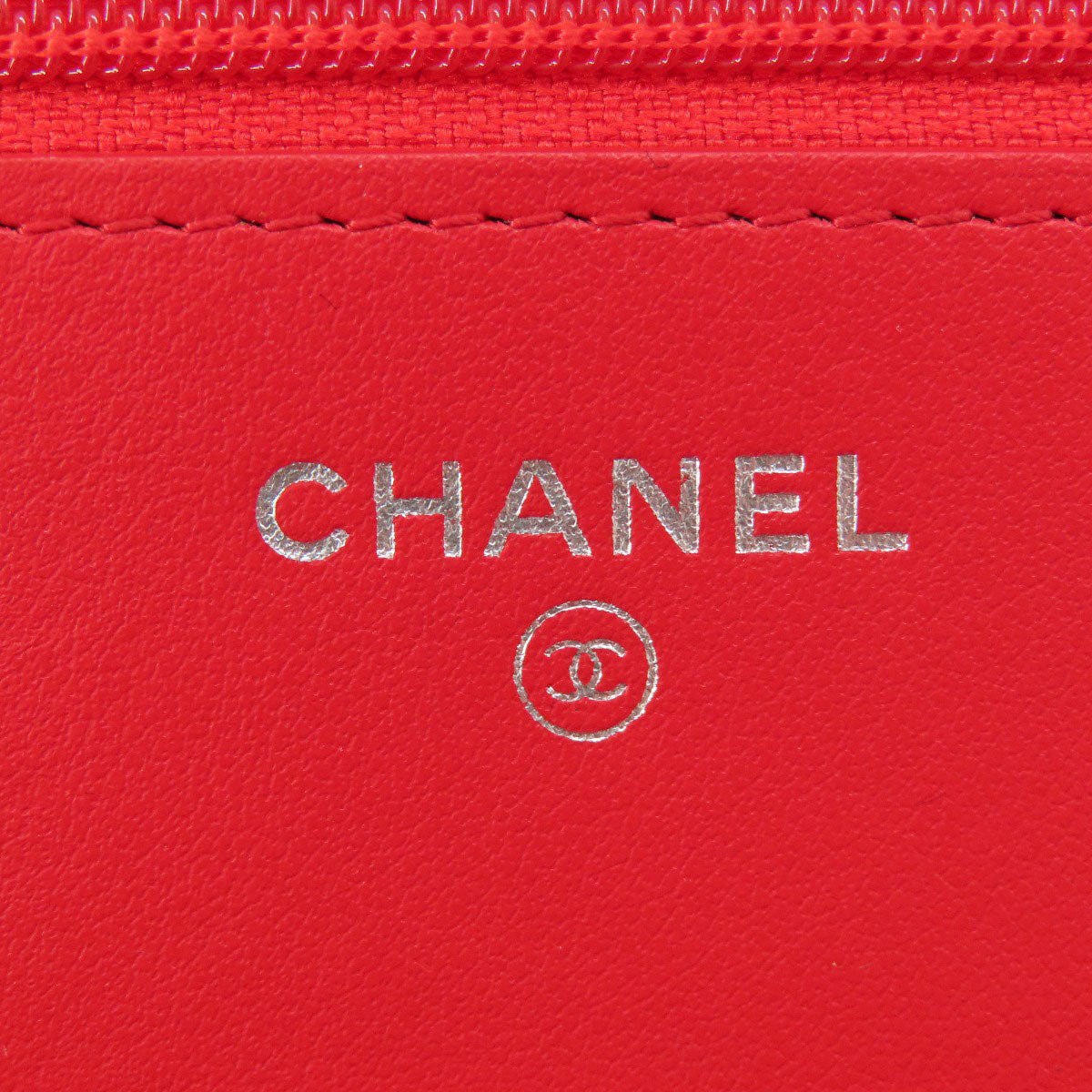 CHANEL   Long wallet (with coin pocket) Chain Wallet Camellia COCO Mark SilverHardware Leather Ladies