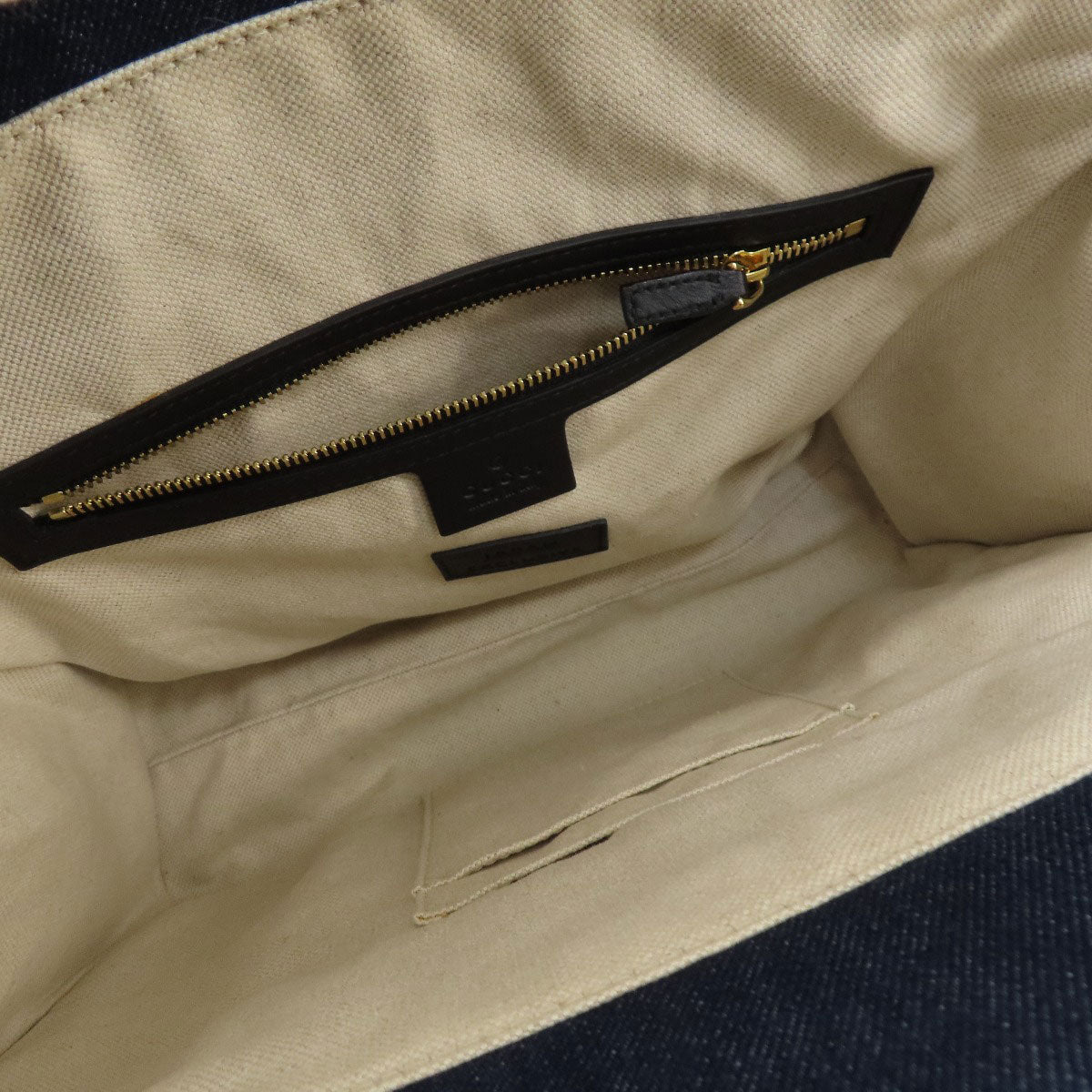 GUCCI 456545 Tiger embroidery Tote Bag Denim Ladies [Used]