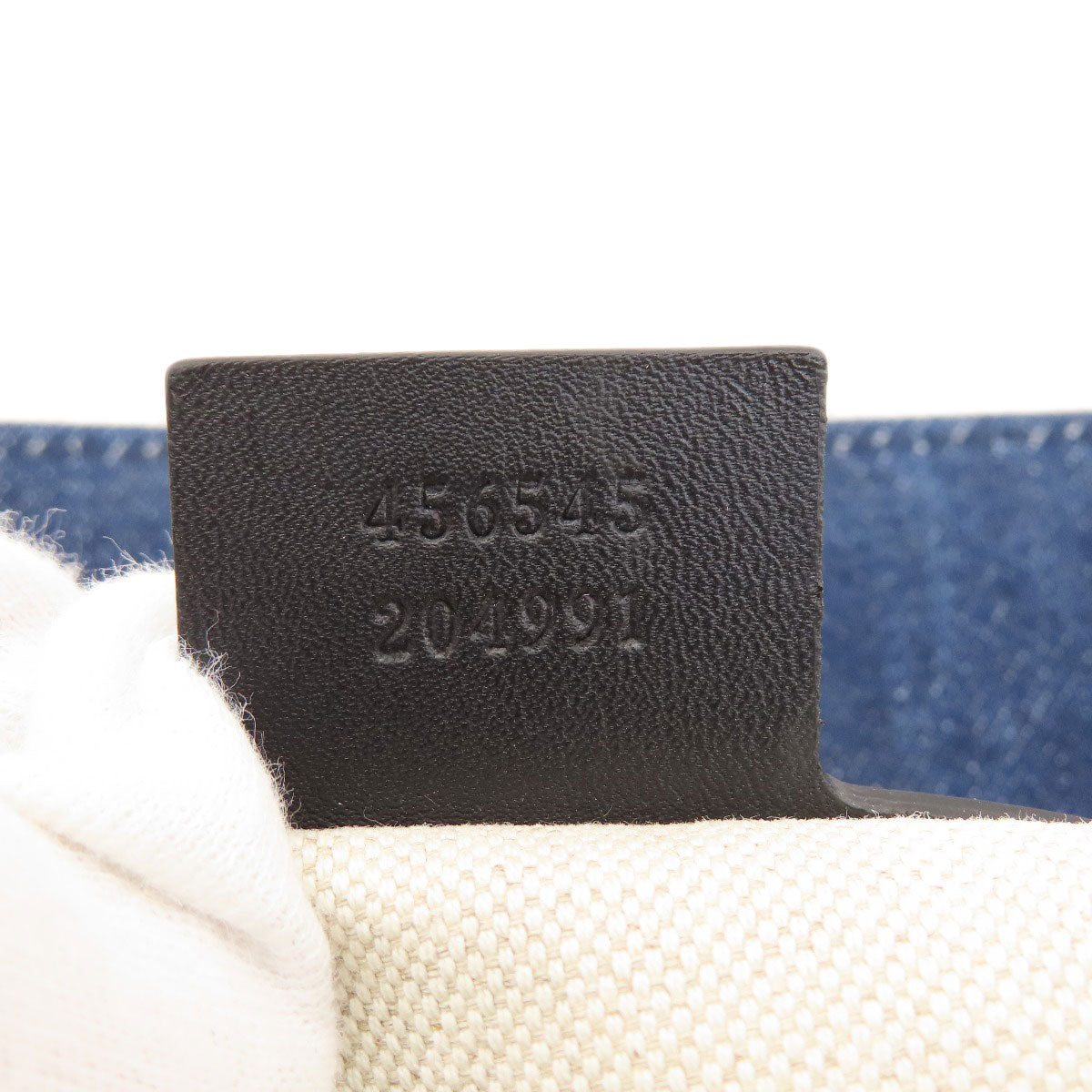 GUCCI 456545 Tiger embroidery Tote Bag Denim Ladies [Used]