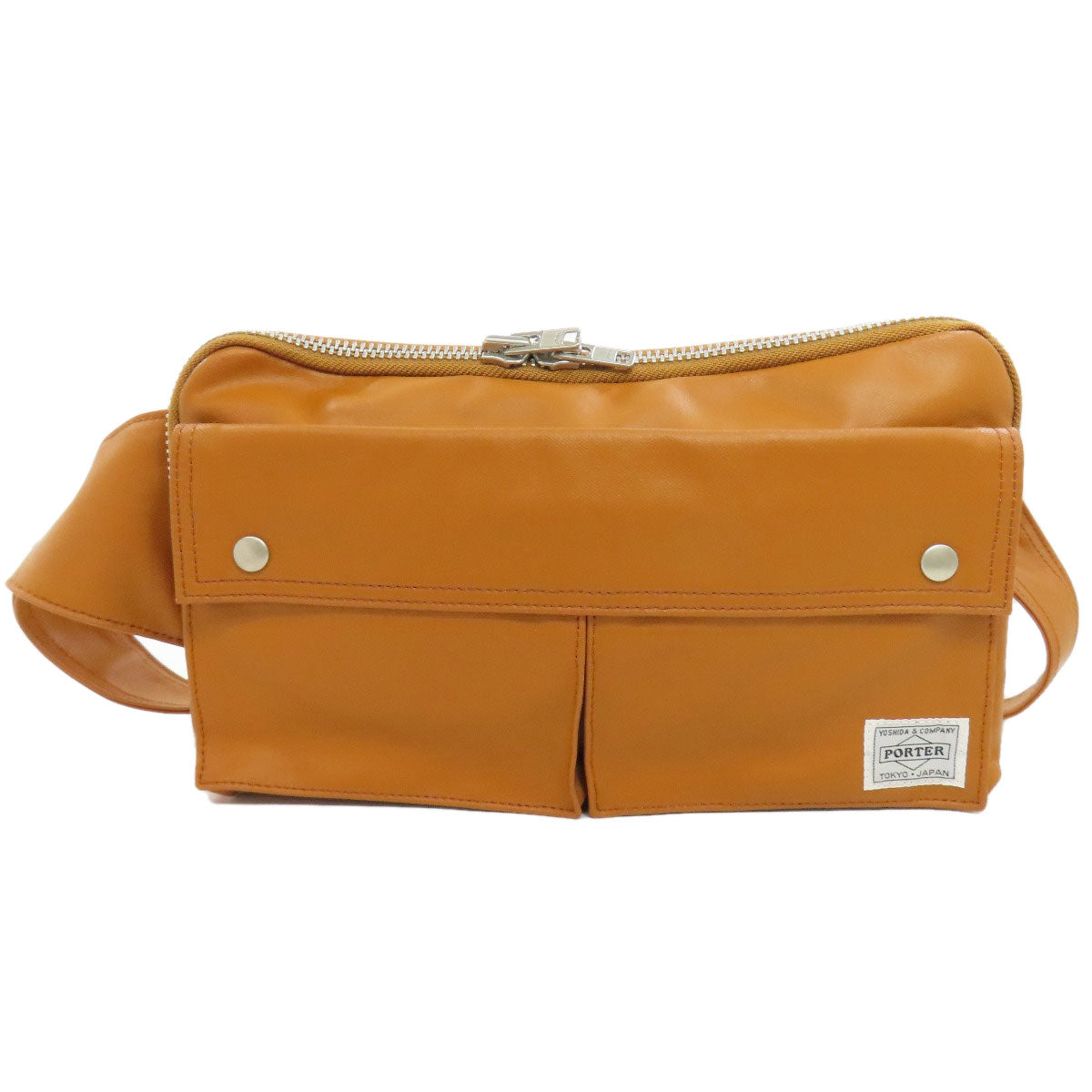 PORTER logo body bag Coating canvas Ladies [Used]
