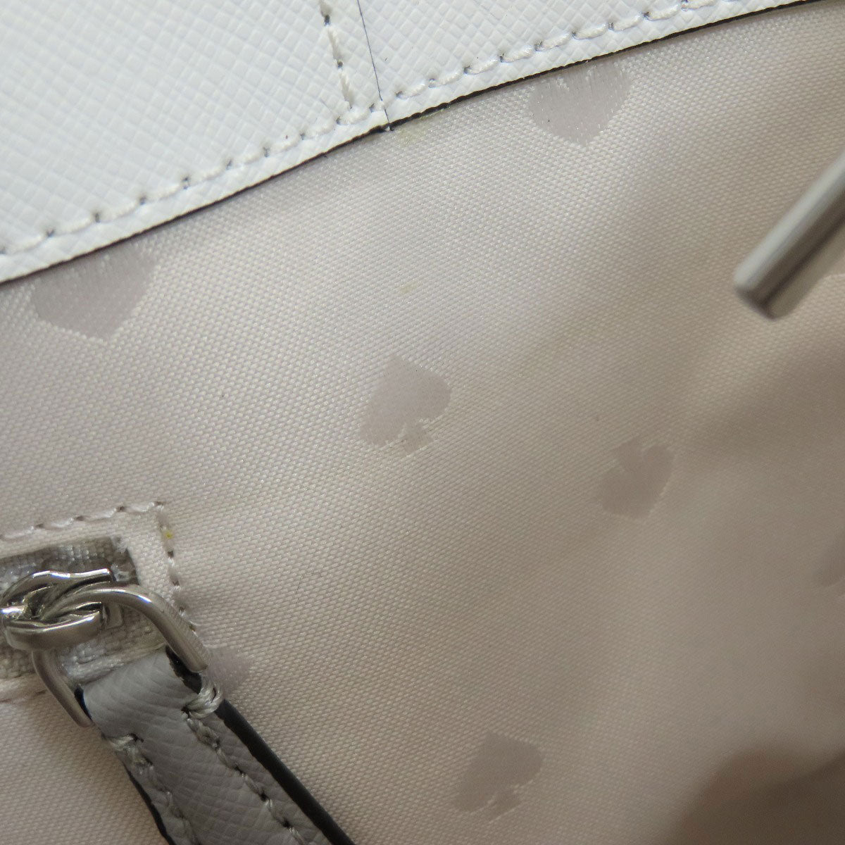 kate spade Logo Hardware Bicolor Tote Bag PVC Ladies [Used]