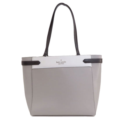 kate spade Logo Hardware Bicolor Tote Bag PVC Ladies [Used]