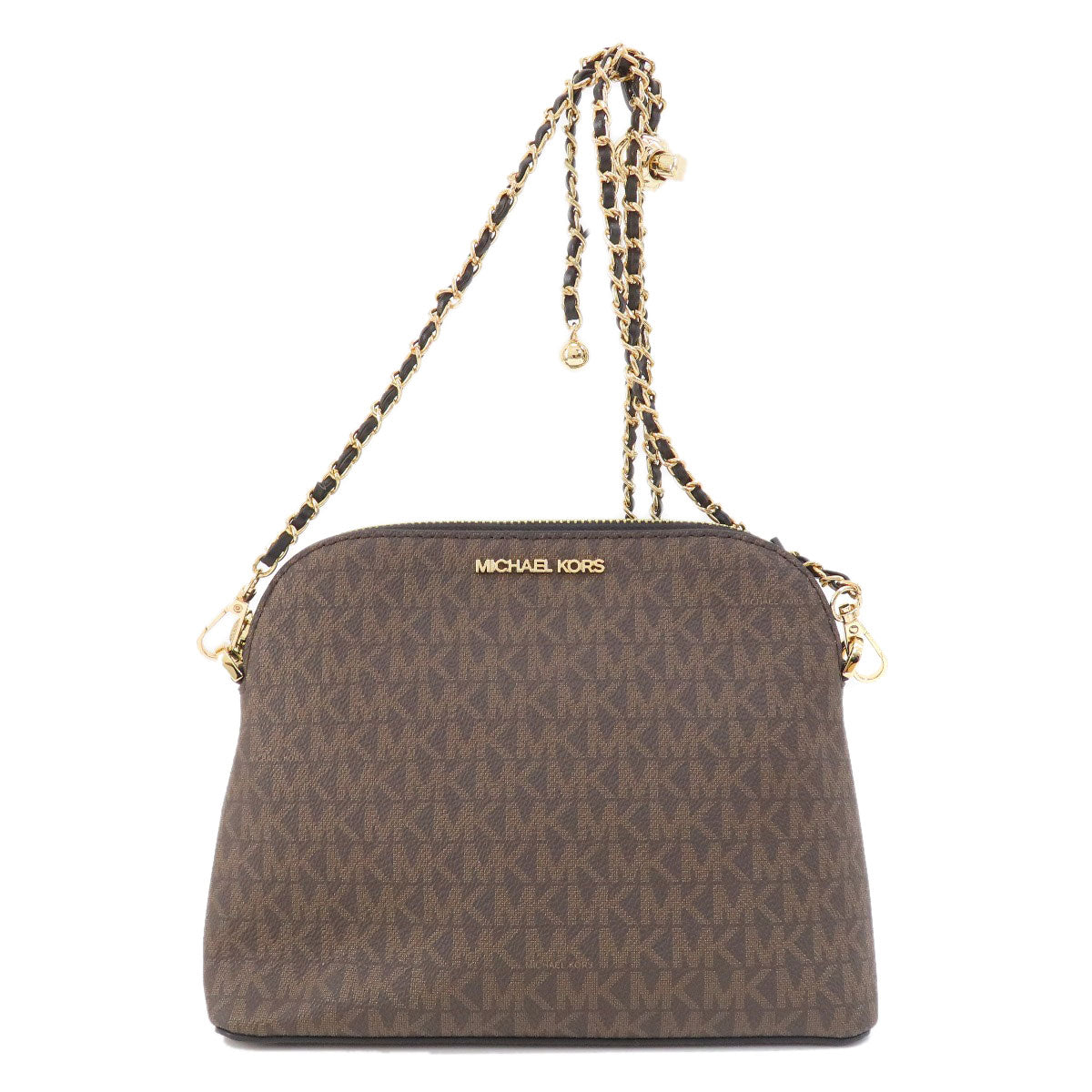 Michael Kors MK Signature ChainShoulder Shoulder Bag PVC Ladies [Used]
