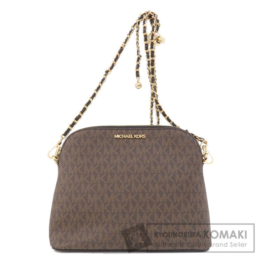 Michael Kors MK Signature ChainShoulder Shoulder Bag PVC Ladies [Used]