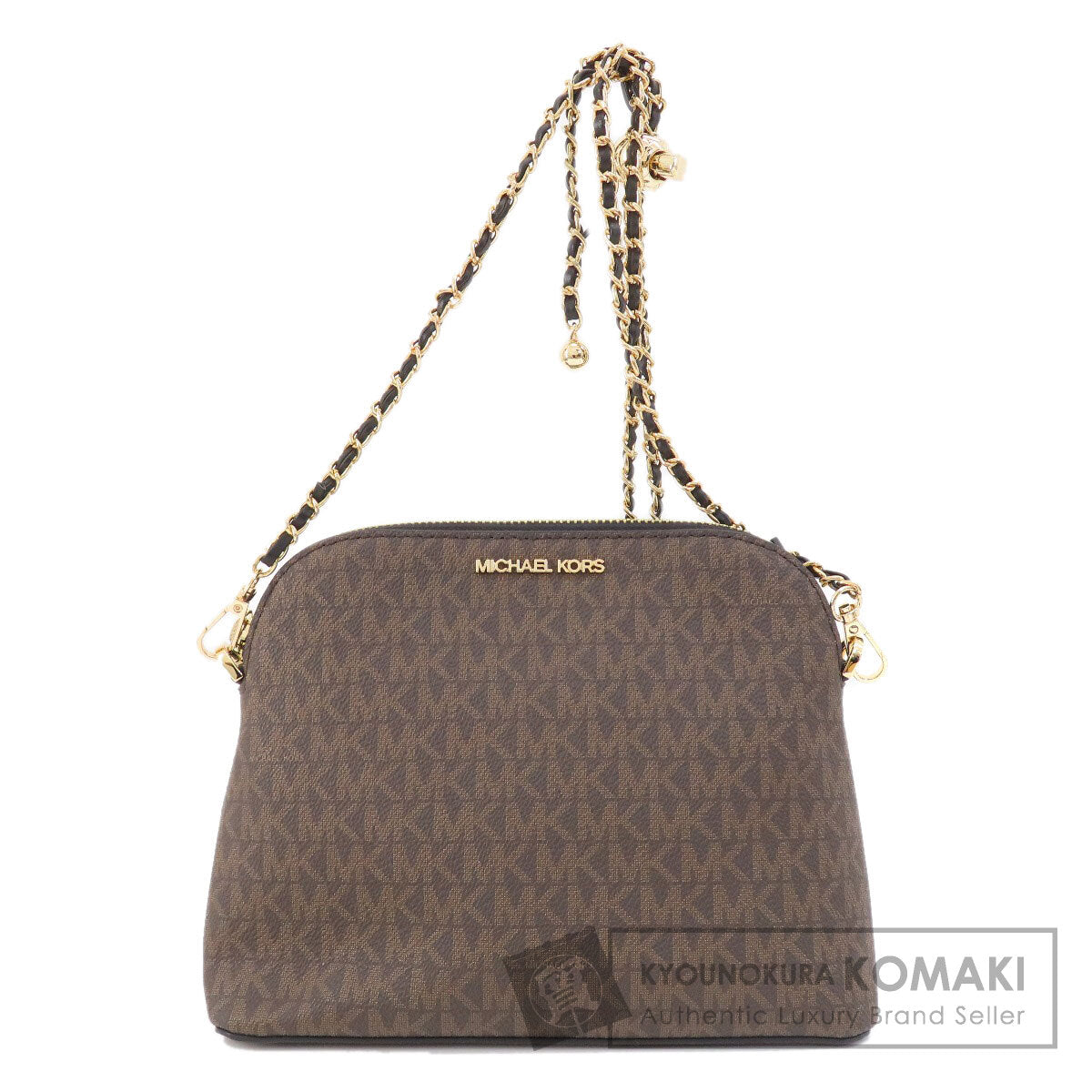 Michael Kors MK Signature ChainShoulder Shoulder Bag PVC Ladies [Used]
