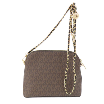 Michael Kors MK Signature ChainShoulder Shoulder Bag PVC Ladies [Used]