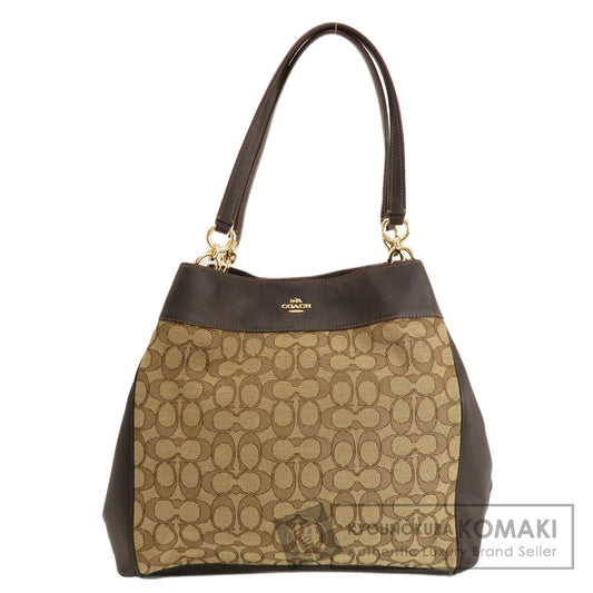 COACH  F57612 Tote Bag Signature Canvas LeatherLadies