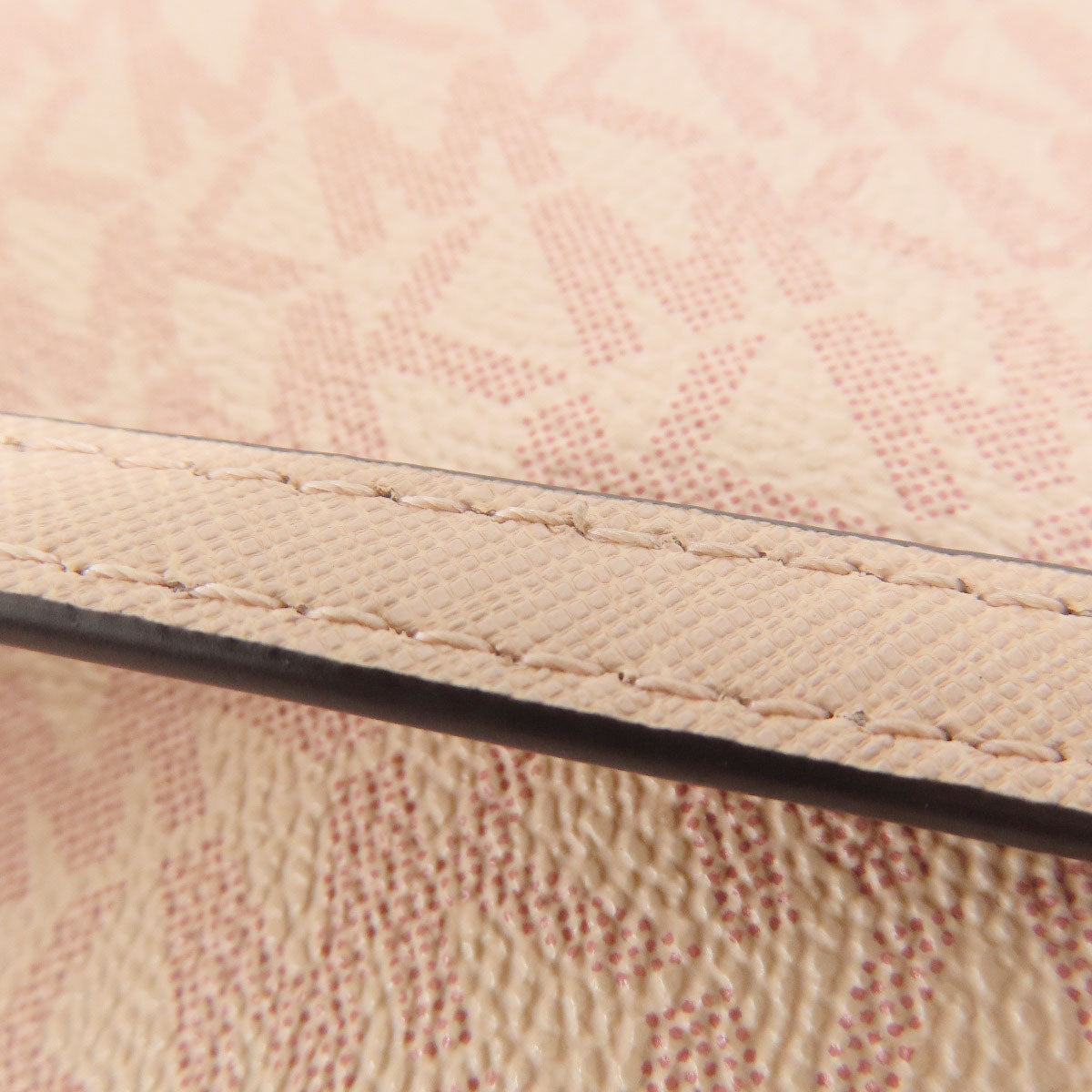 Michael Kors MK signature Shoulder Bag Leather Coated CanvasLadies [Used]