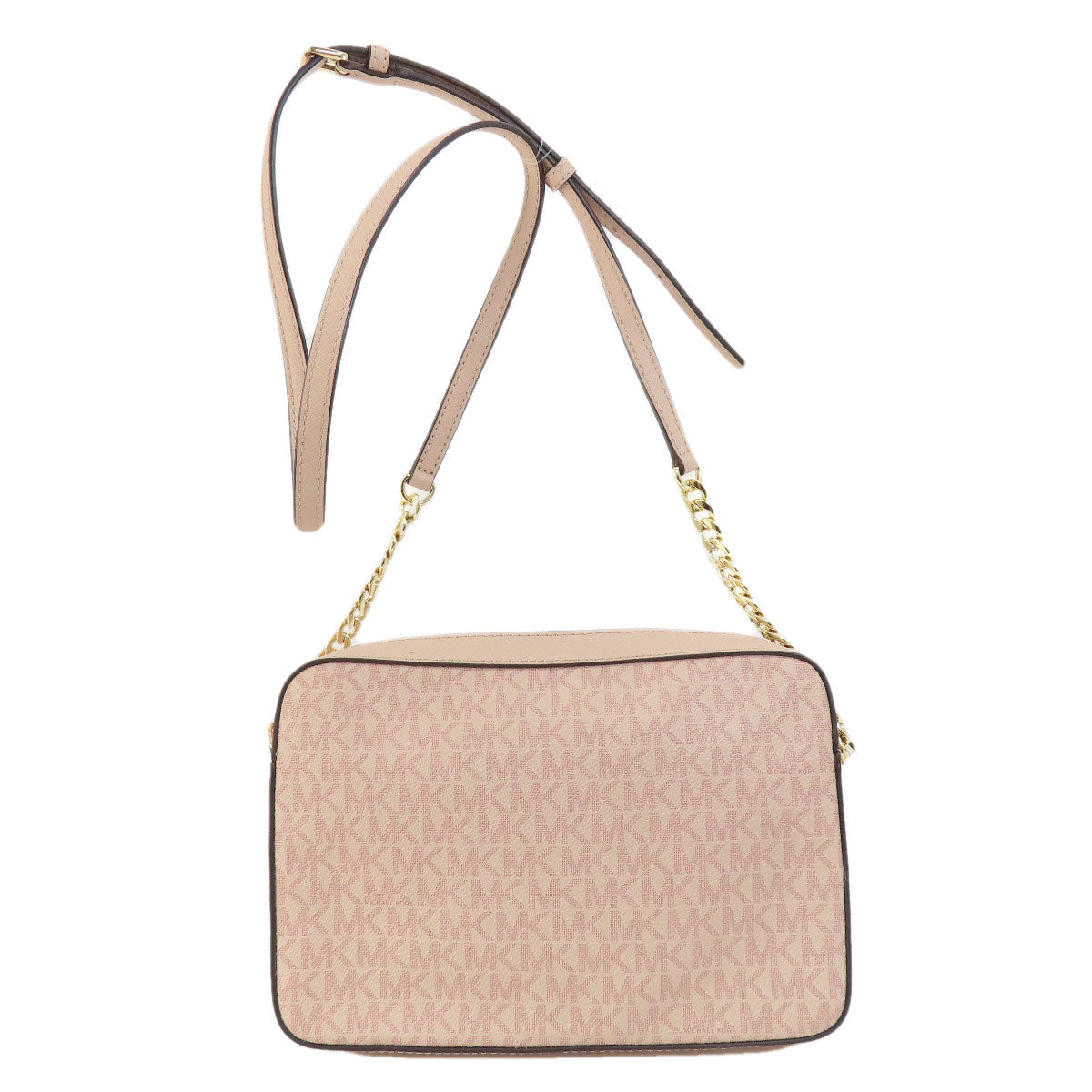 Michael Kors MK signature Shoulder Bag Leather Coated CanvasLadies [Used]