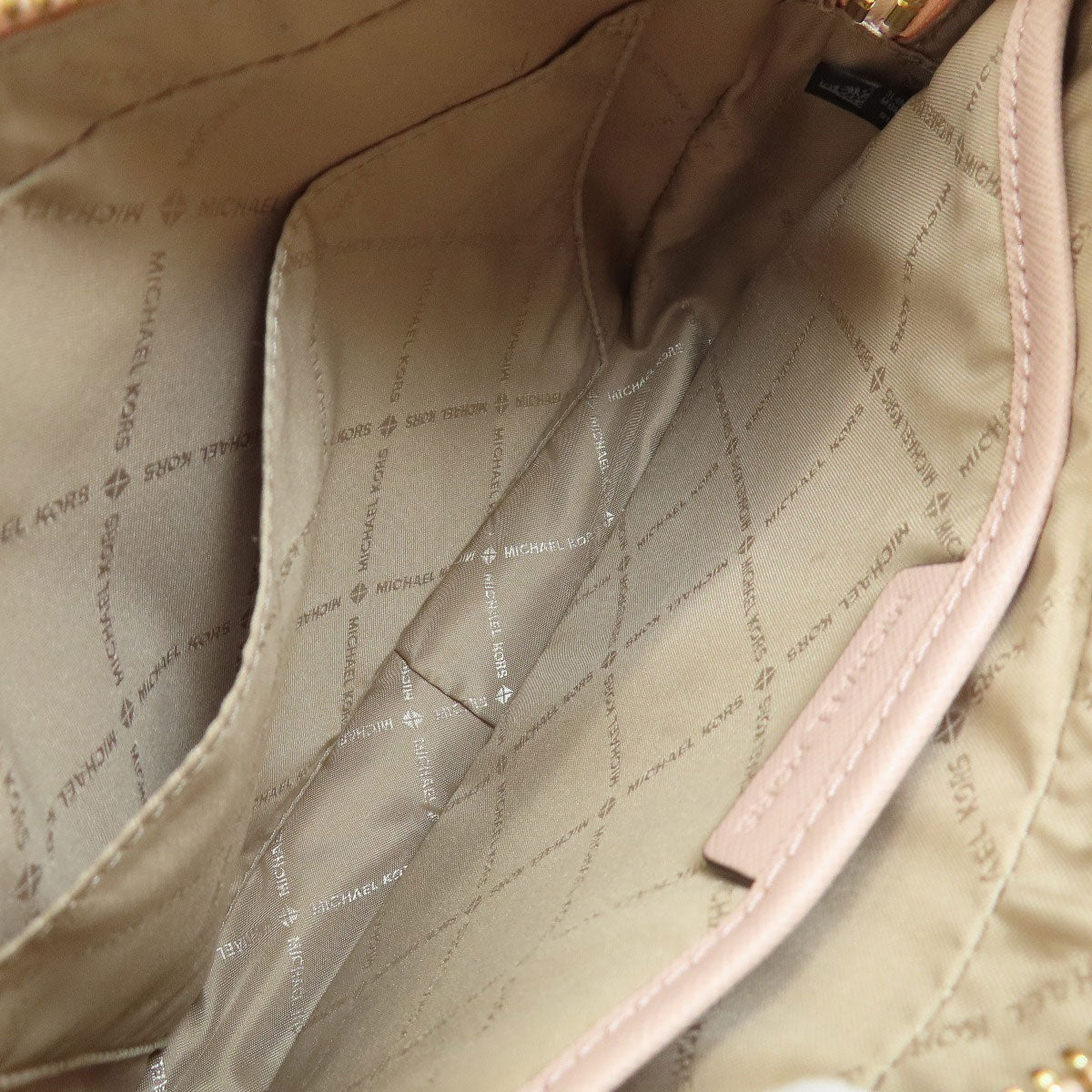 Michael Kors MK signature Shoulder Bag Leather Coated CanvasLadies [Used]