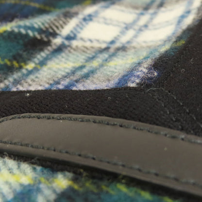 BALENCIAGA 339933 NAVY CABAS Checkpattern Handbag wool Ladies [Used]