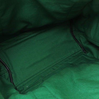 BALENCIAGA 339933 NAVY CABAS Checkpattern Handbag wool Ladies [Used]