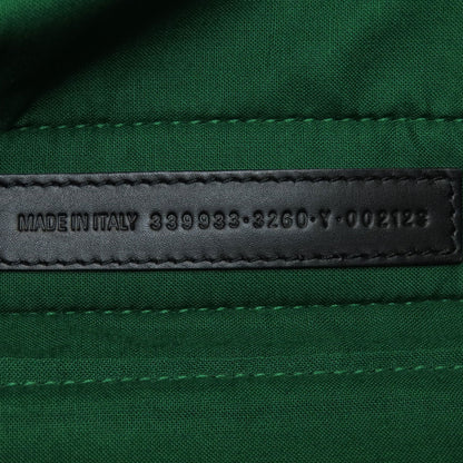 BALENCIAGA 339933 NAVY CABAS Checkpattern Handbag wool Ladies [Used]