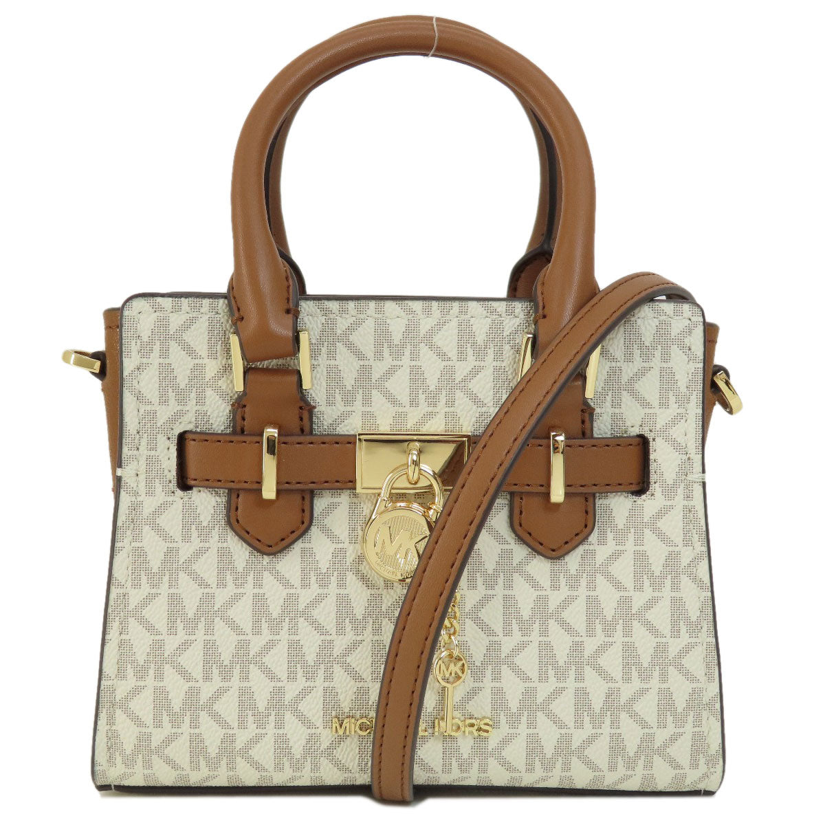 Michael Kors MK Signature 2WAY Handbag Leather Coated CanvasLadies [Used]