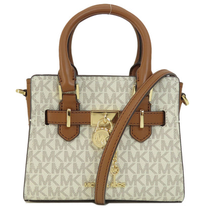 Michael Kors MK Signature 2WAY Handbag Leather Coated CanvasLadies [Used]